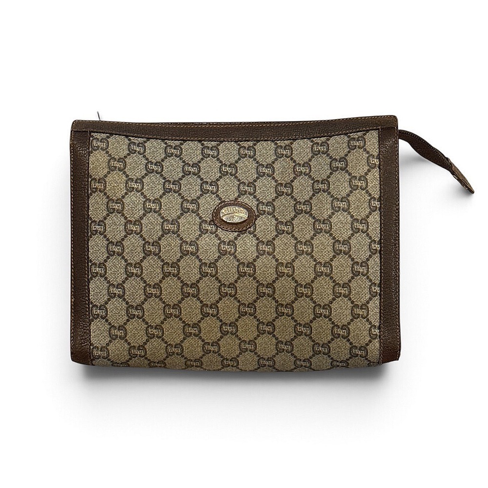 Gucci Plus Vintage Canvas Clutch